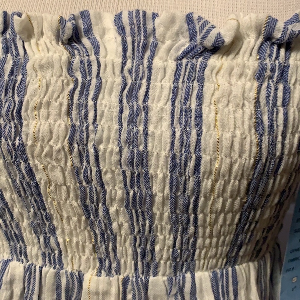 Trend Studio Blue And White Sundress, Elastic Body — image 2 of 8
